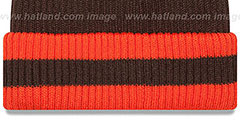 Browns CHILLER FILLER BEANIE Brown-Orange by New Era - 3rd View