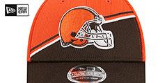 Browns DASHMARK SIDELINE SNAPBACK Orange-Brown Hat by New Era - 3rd View