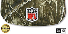 Browns NFL TEAM-BASIC Realtree Camo Fitted Hat by New Era - 3rd View