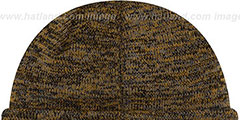 Bruins BEVEL Gold-Black Knit Beanie Hat by New Era - 3rd View