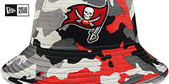 Buccaneers 2022 CAMO NFL TRAINING CAMP BUCKET Hat by New Era - 3rd View