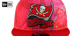 Buccaneers 2022 NFL SIDELINE TIE-DYE SNAPBACK Hat by New Era - 3rd View