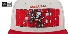 Buccaneers 2023 NFL DRAFT SNAPBACK Stone-Red Hat by New Era - 3rd View