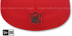 Buccaneers 2X SUPER BOWL CHAMPIONS Red Fitted Hat by New Era - 3rd View