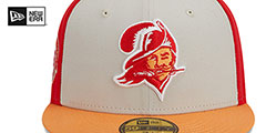 Buccaneers HISTORIC SIDELINE PINWHEEL Fitted Hat by New Era - 3rd View