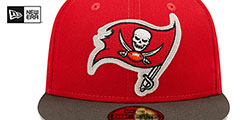 Buccaneers LETTERMAN SIDE-PATCH Fitted Hat by New Era - 3rd View