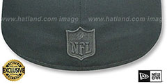 Buccaneers NFL TEAM-BASIC Graphite-Graphite Fitted Hat by New Era - 3rd View