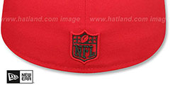 Buccaneers NFL TEAM-BASIC Red-Grey Fitted Hat by New Era - 3rd View