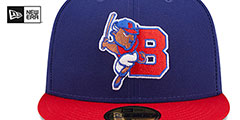 Bisons MILB ONFIELD GAME Royal-Red Fitted Hat by New Era - 3rd View