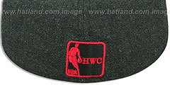 Bulls 2T-HEATHER ACTION Charcoal-Red Fitted Hat by New Era - 3rd View