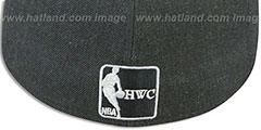 Bulls 2T-HEATHER Charcoal-Red Fitted Hat by New Era - 3rd View