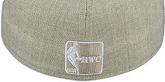 Bulls 2T-HEATHER Oatmeal-Army Fitted Hat by New Era - 3rd View