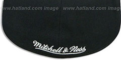 Bulls 2T XL-LOGO - 2 Black-Grey Fitted Hat by Mitchell and Ness - 3rd View