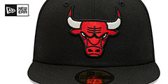 Bulls 6X NBA CHAMPS CITRUS POP Black-Green Fitted Hat by New Era - 3rd View