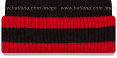 Bulls CHILLER FILLER BEANIE Black-Red by New Era - 3rd View