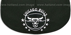 Bulls DERRICK ROSE 1 Black-White Fitted Hat by New Era - 3rd View