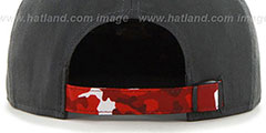 Bulls DRYTOP STRAPBACK Grey-Red Hat by Twins 47 Brand - 3rd View