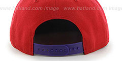 Bulls HWC WARCHILD SNAPBACK Red Hat by Twins 47 Brand - 3rd View