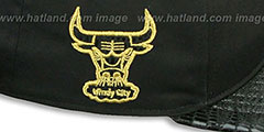 Bulls JULIGUNK STRAPBACK Black-Gold Hat by Twins 47 Brand - 3rd View