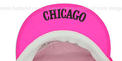 Bulls NEON PAINTER Pink Hat by Mitchell and Ness - 3rd View