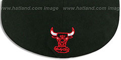 Bulls REAL CHAINS VIZA-PRINT Black Fitted Hat by New Era - 3rd View