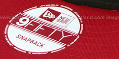 Bulls SNAP-IT-BACK SNAPBACK Black-Red Hat by New Era - 3rd View