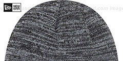 Bulls TEAM-RAPID Black-White Knit Beanie Hat by New Era - 3rd View