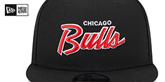 Bulls TEAM-SCRIPT SNAPBACK Black Hat by New Era - 3rd View