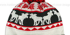 Bulls THE-MOOSER Knit Beanie Hat by New Era - 3rd View