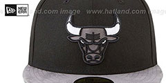 Bulls TONAL-CHOICE Black Fitted Hat by New Era - 3rd View