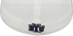 BYU DH White Fitted Hat by Zephyr - 3rd View