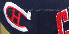 Canadiens CHENILLE-ARCH SNAPBACK Navy-Red Hat by New Era - 3rd View