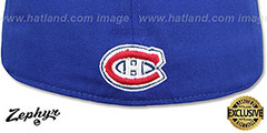 Canadiens SHOOTOUT Royal Fitted Hat by Zephyr - 3rd View