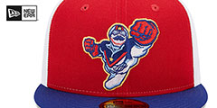 Cannon Ballers MILB MARVEL DEFENDERS Red-White-Royal Fitted Hat by New Era - 3rd View