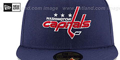 Capitals TEAM-SUPERB Navy Fitted Hat by New Era - 3rd View