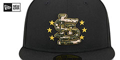 Cardinals 2024 ARMED FORCES STARS N STRIPES Hat by New Era - 3rd View