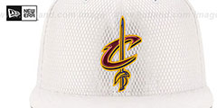 Cavaliers 2017 ONCOURT DRAFT White Fitted Hat by New Era - 3rd View