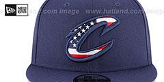 Cavaliers FLAG FILL INSIDER SNAPBACK Navy Hat by New Era - 3rd View