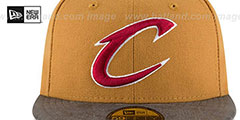 Cavaliers RUSTIC-VIZE Wheat-Grey Fitted Hat by New Era - 3rd View