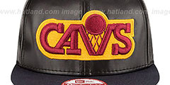 Cavaliers SMOOTHLY STATED SNAPBACK Black-Navy Hat by New Era - 3rd View