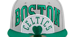 Celtics 2023 NBA TIP OFF Grey-Green Fitted Hat by New Era - 3rd View