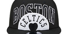 Celtics 2023 TIP OFF SNAPBACK Black-White Hat by New Era - 3rd View