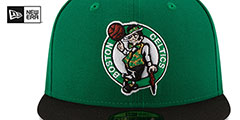 Celtics 2024 FINALS CHAMPIONS Green-Black Fitted Hat by New Era - 3rd View