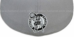 Celtics 2T XL-WORDMARK Grey-Black Fitted Hat by Mitchell and Ness - 3rd View