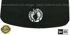 Celtics GOTHIC TEAM-BASIC Black Fitted Hat by New Era - 3rd View