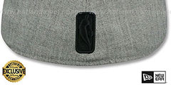 Celtics HEATHER-POP Light Grey Fitted Hat by New Era - 3rd View