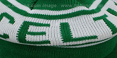 Celtics RERUN KNIT BEANIE by Mitchell and Ness - 3rd View