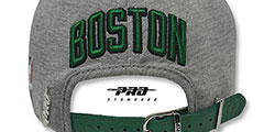 Celtics TEAM-BASIC STRAPBACK Grey Green Hat by Pro Standard - 3rd View