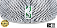 Celtics TEAM-BASIC TRUCKER White Fitted Hat by New Era - 3rd View