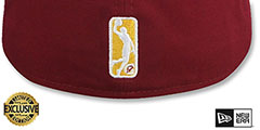 Charge NBA G-LEAGUE Burgundy Fitted Hat by New Era - 3rd View